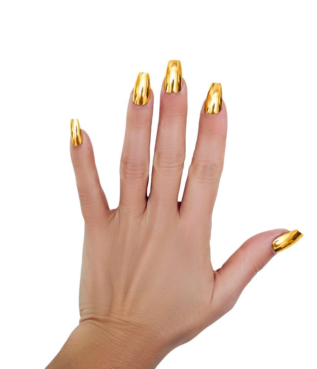 Single (1) gold nail