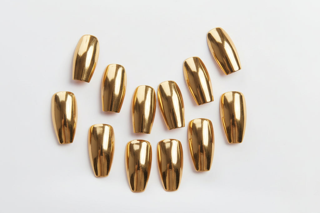 Single (1) gold nail